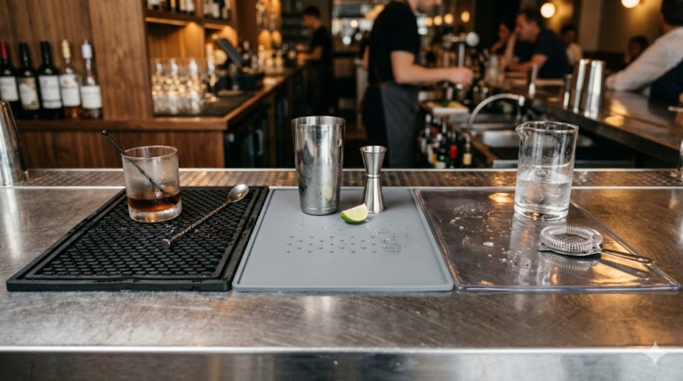 Rubber vs. Silicone vs. PVC: A Bar Mat Material Engineering Guide
