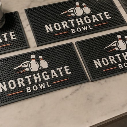 Custom bar mats for small business bars