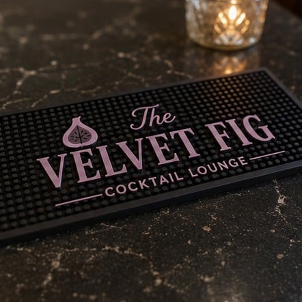 Custom bar mats for restaurants and cocktail lounges