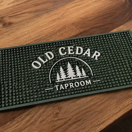 Custom bar service mats